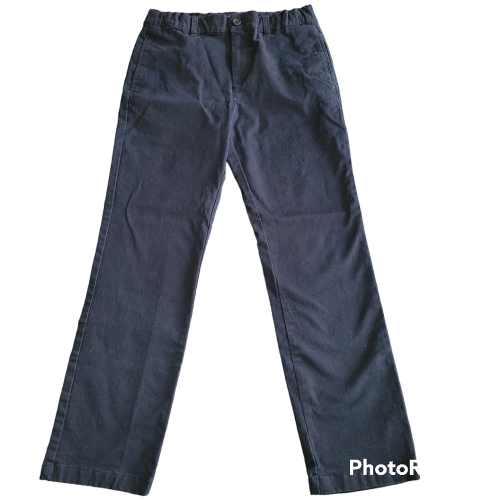 Amazon Essentials Boys Woven Stretch Pants, 12 Husky, Black, EUC